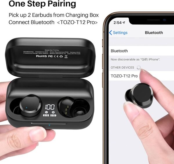 713ZqXoR74S._AC_SL1500_ TOZO T12 Pro Wireless Earbuds Review Bluetooth Headphones with Noise Cancelling and aptX Sound