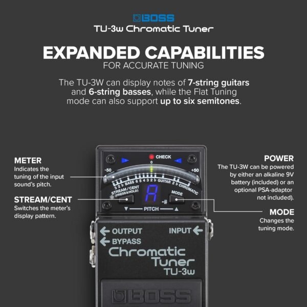 71MZDd7zDiL._AC_SL1500_ Boss TU-3W Waza Craft Chromatic Tuner Review Exceptional Tone for Guitar Enthusiasts