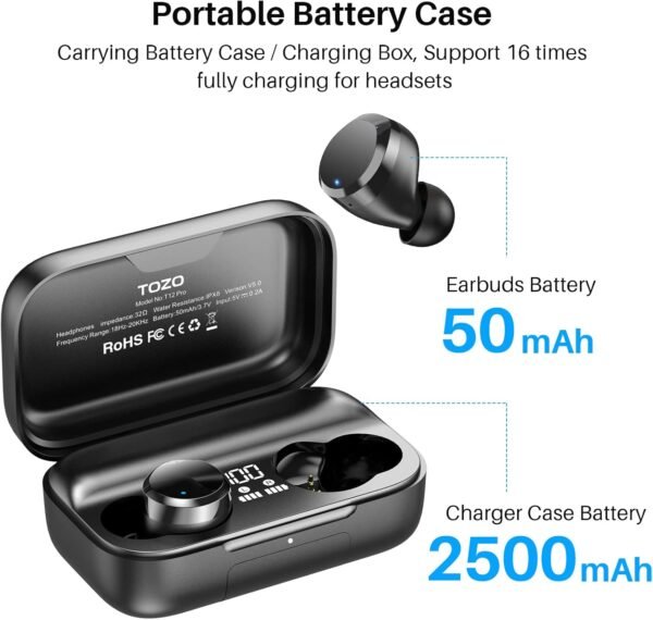 71nMqfBTexL._AC_SL1500_ TOZO T12 Pro Wireless Earbuds Review Bluetooth Headphones with Noise Cancelling and aptX Sound