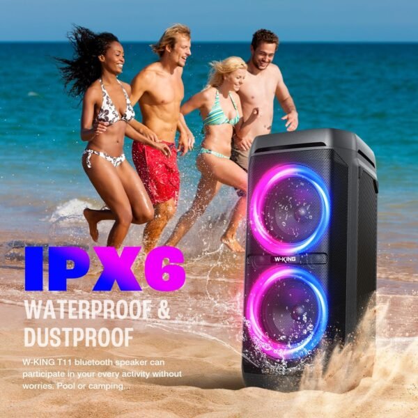 81VG5owV8aL._AC_SL1500_ W-KING T11 Bluetooth Speaker Review Huge Bass, IPX6 Waterproof, Perfect for Parties